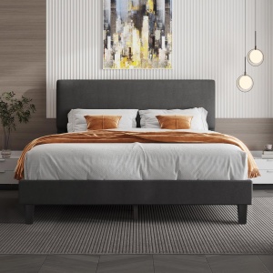 Lifezone Queen Bed Frame with Headboard BED005